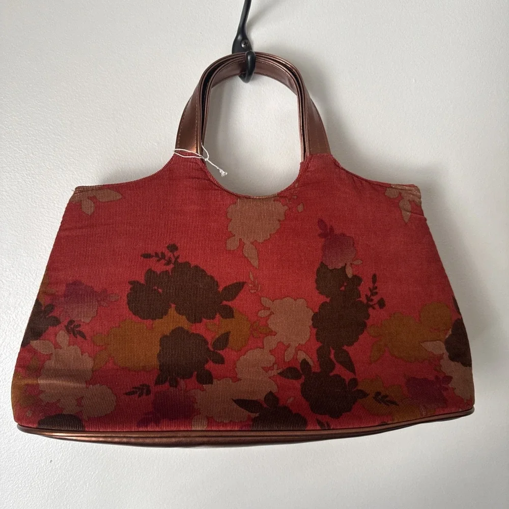 Victoria's‎ Secret Velvet Floral Purse Corduroy Unique NWT